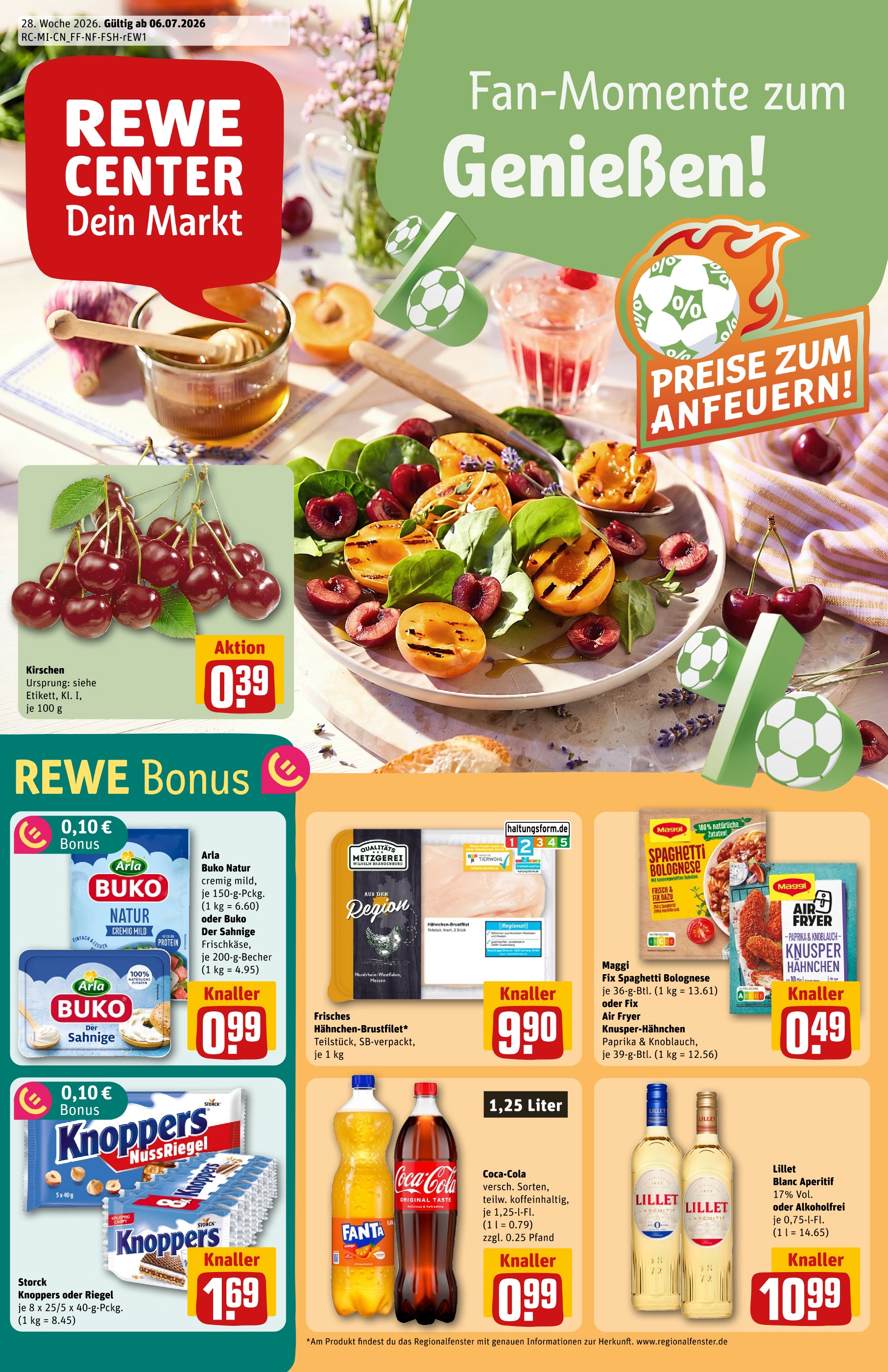 REWE Prospekt für Gießen: "Dein Markt", 34 Seiten, 06.07.2026 - 11.07.2026